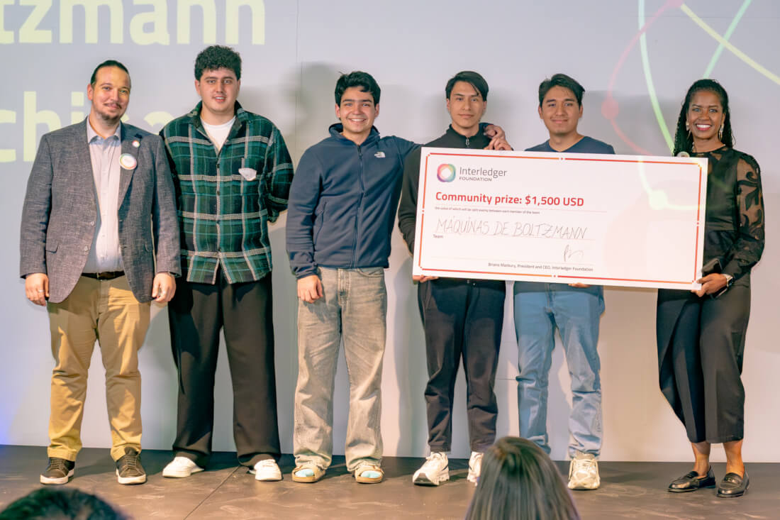 MƔquinas de Boltzmann, community-prize winners at the Interledger Hackathon 2025.
